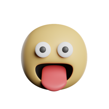 Tongue Out 3D Icon