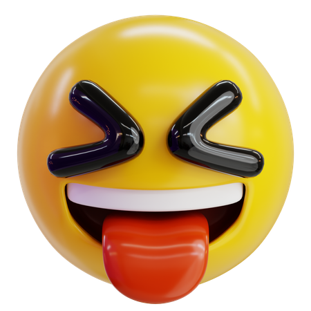 Tongue Out Emoji  3D Icon