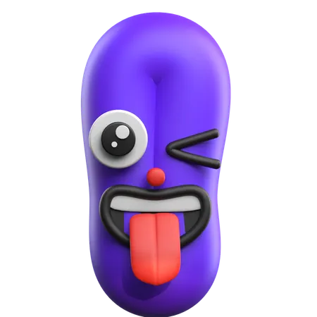 Tongue Out Emoji  3D Icon