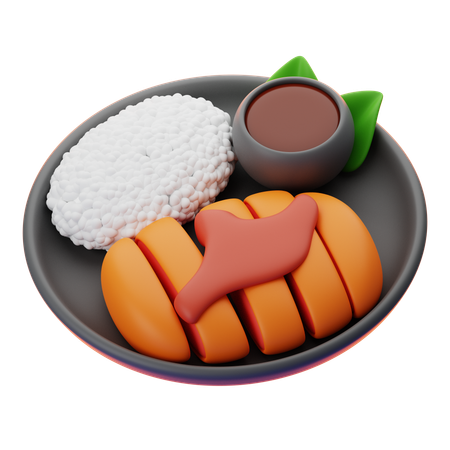 TONKATSU  3D Icon