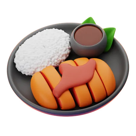 TONKATSU  3D Icon