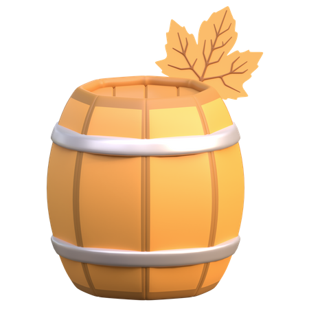 Tonneau de bière en bois  3D Icon