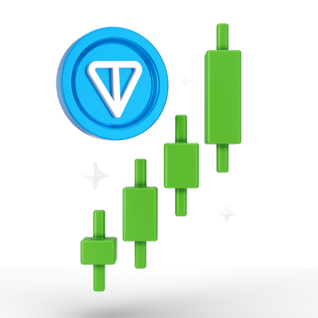 Tonnen-Münzwachstum  3D Icon