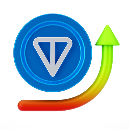 Tonnen-Münzwachstum  3D Icon