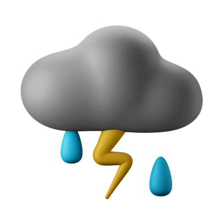 Pluie de tonnerre  3D Icon