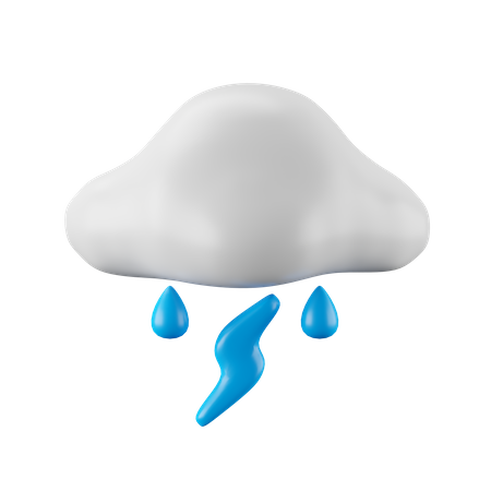 Pluie de tonnerre  3D Icon