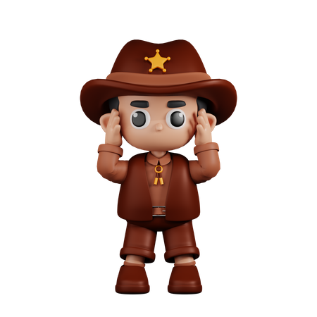Xerife tonto  3D Illustration