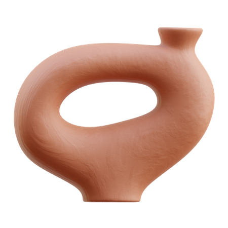 Vase aus Ton  3D Icon