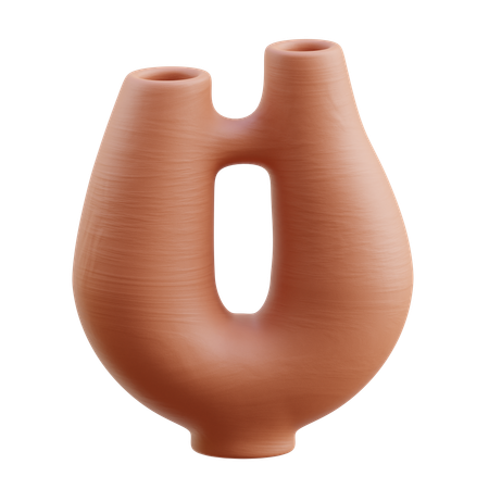 Vase aus Ton  3D Icon