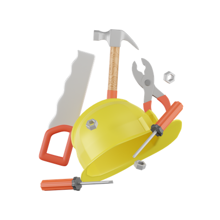 Tools Carpentry 3D Icon