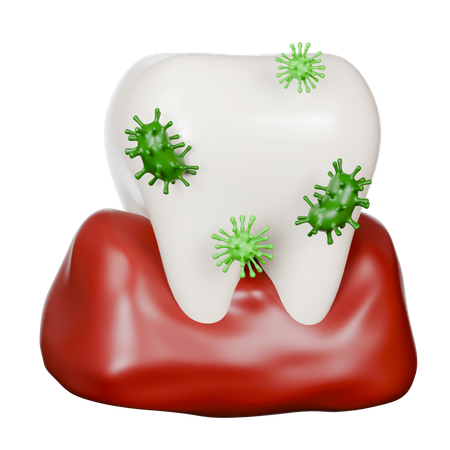 Tooth And Gums Diseases  3D Icon