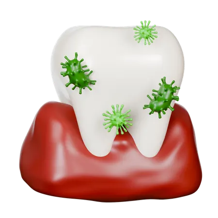 Tooth And Gums Diseases  3D Icon