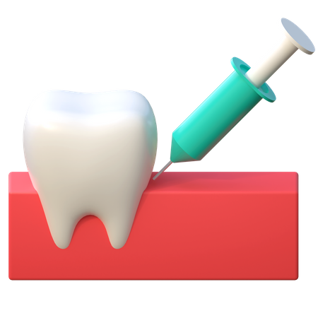 Tooth Anesthesia Injection  3D Icon