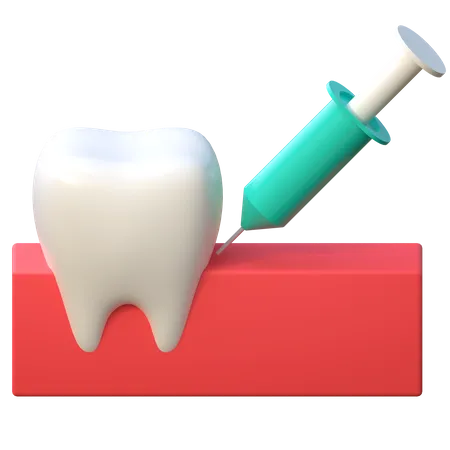 Tooth Anesthesia Injection  3D Icon