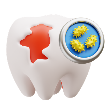 Tooth Bacteria  3D Icon