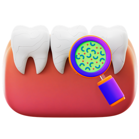 Tooth Bacteria  3D Icon