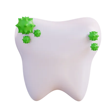 Tooth Bacteria  3D Icon