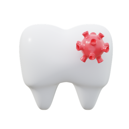 Tooth Bacteria  3D Icon