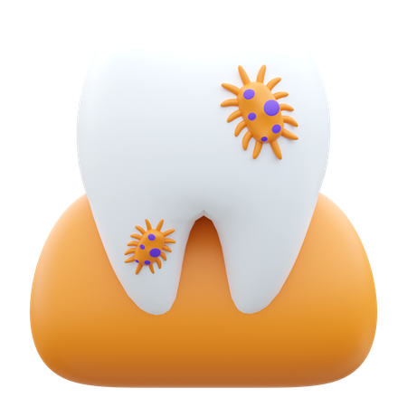 Tooth Bacteria  3D Icon