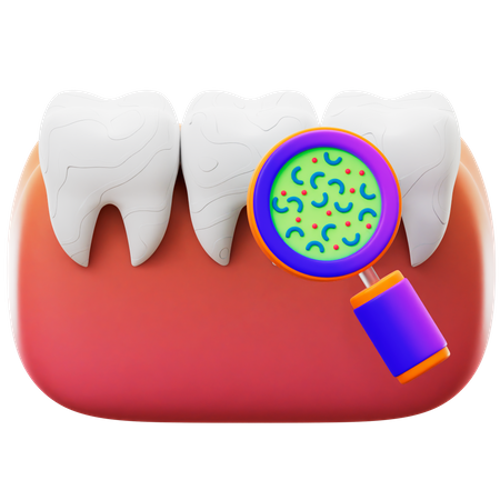 Tooth Bacteria 3D Icon