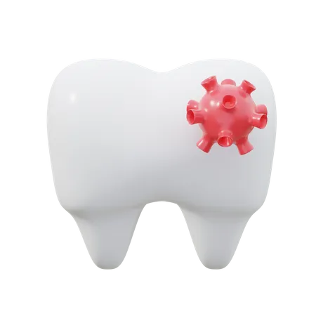 Tooth Bacteria  3D Icon