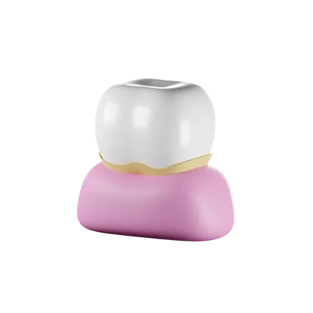 Tooth Caries Icon 3 D Render Isolated Images 3D Icon