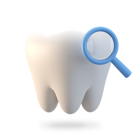 Tooth Checkup 3D Illustration
