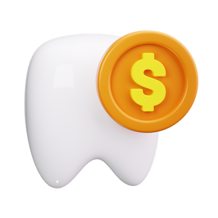 Tooth Cost  3D Icon