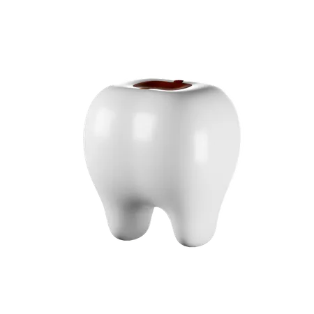 Tooth Decay Icon 3 D Render Isolated Images 3D Icon