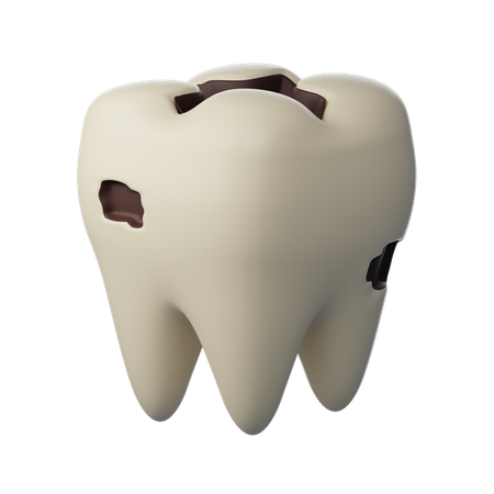 Tooth Decay  3D Icon