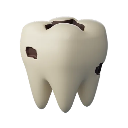 Tooth Decay  3D Icon