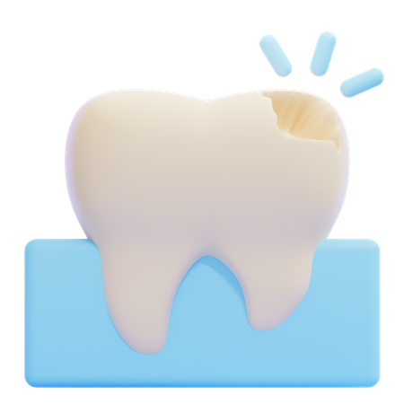 Tooth Decay  3D Icon