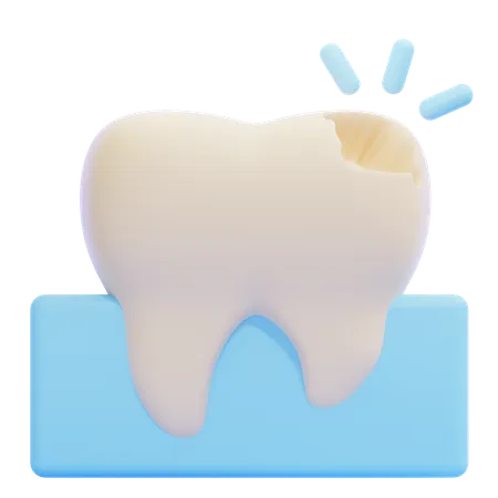 Tooth Decay  3D Icon