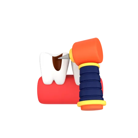 Tooth Drill  3D Icon