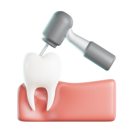 Tooth Drill 3D Illustration