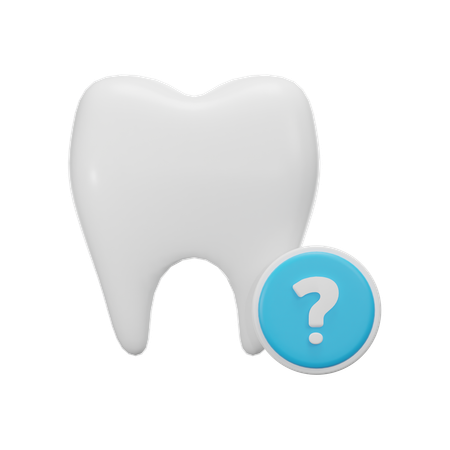 Tooth Faq  3D Icon