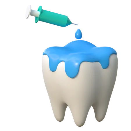 Tooth Filling Dental Care Icon 3 D Illustration 3D Icon