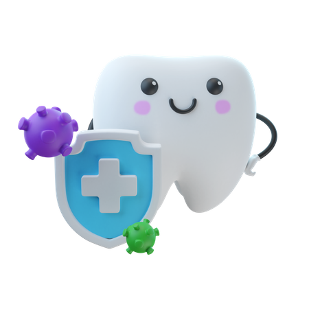 Tooth Germs Protection  3D Illustration