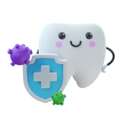 Tooth Germs Protection  3D Illustration