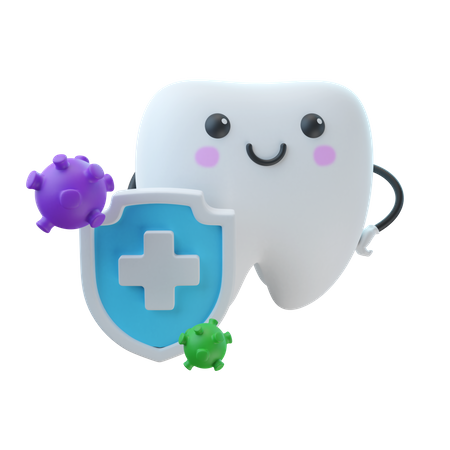Tooth Germs Protection 3D Illustration