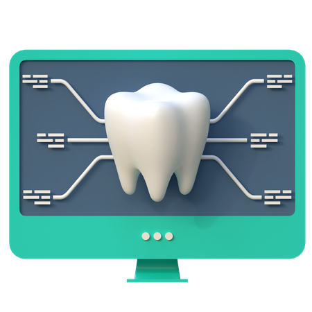 Tooth Health Monitoring  3D Icon