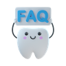 dental faq 3d logo