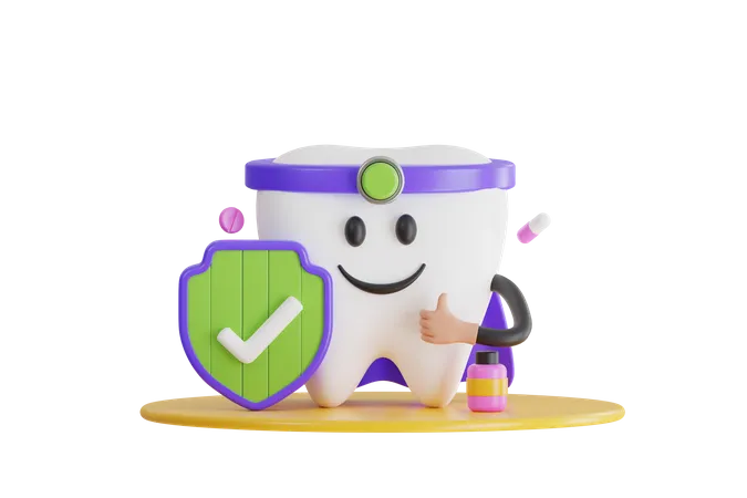 Tooth Insurance  3D Icon