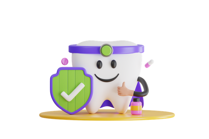 Tooth Insurance  3D Icon