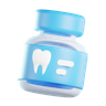teeth anestesia 3d logo