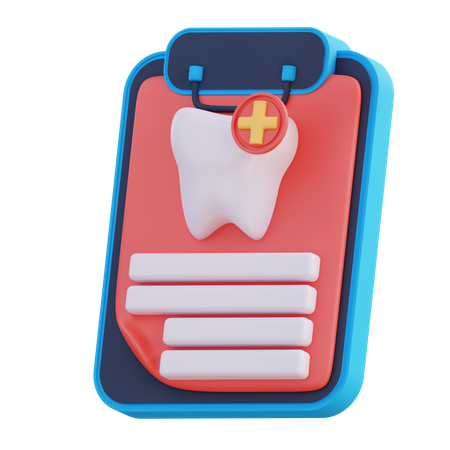 Tooth Report  3D Icon