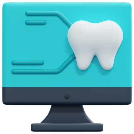 Tooth Scan 3D Icon