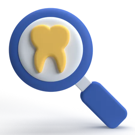 Tooth Search  3D Icon