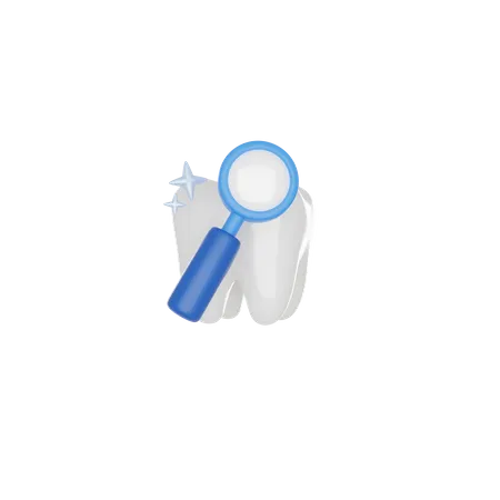 Tooth Search  3D Icon