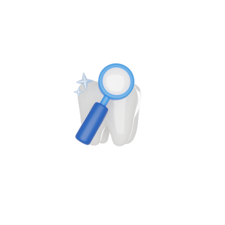 Tooth Search  3D Icon
